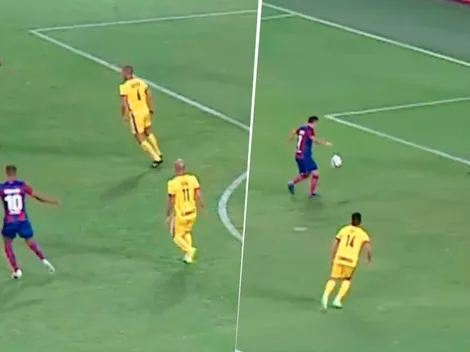 Ronaldinho y Saviola marcan golazo en partido de leyendas de Barcelona (VIDEO)