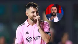 Lionel Messi y Álvaro Morales.