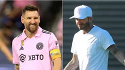 Lionel Messi y David Beckham.