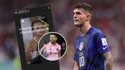 El picante mensaje de Pulisic contra las celebridades que vieron a Messi
