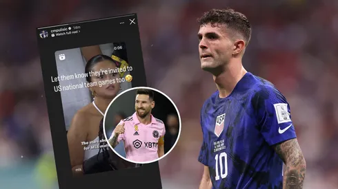 El picante mensaje de Pulisic contra las celebridades que vieron a Messi