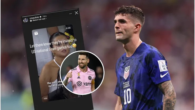 El picante mensaje de Pulisic contra las celebridades que vieron a Messi