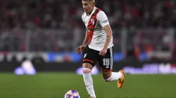 BUENOS AIRES, ARGENTINA - JULY 28: Claudio Echeverri of River Plate drives the ball during the match between River Plate and Racing as part of Liga Profesional 2023 at Estadio M·s Monumental Antonio Vespucio Liberti on July 28, 2023 in Buenos Aires, Argentina. (Photo by Marcelo Endelli/Getty Images)