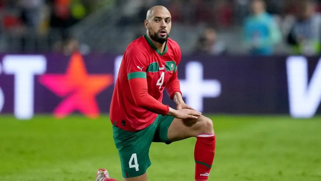 Amrabat sufrió problemas en la espalda durante Qatar 2022 (Getty Images).