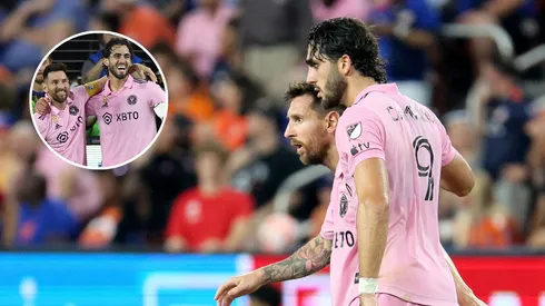 Lionel Messi y Leonardo Campana