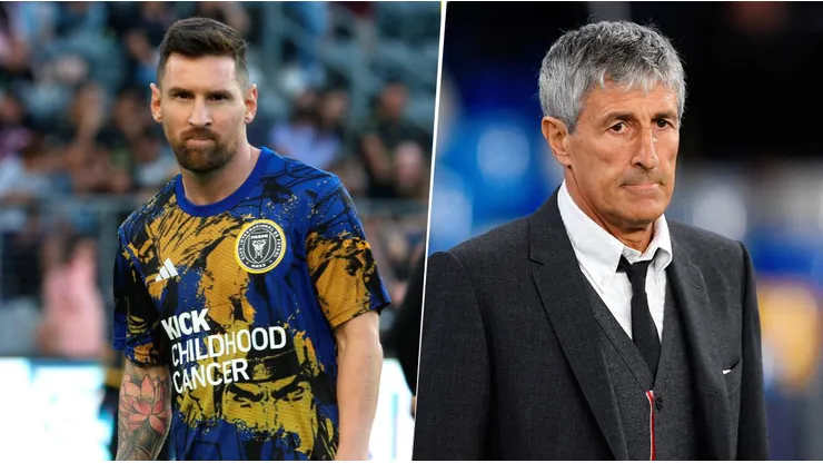 Quique Setién, que tuvo problemas con Lionel Messi en Barcelona, fue despedido del Villarreal por conflictos con el plantel. Getty Images.