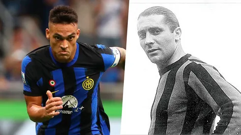 Lautaro Martínez quedó a 177 goles de la cima de la tabla histórica de goleadores del Inter de Milán ocupada por Giuseppe Meazza. Getty Images.