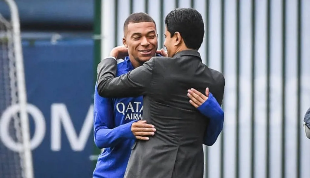 Kylian Mbappé y Nasser Al-Khelaifi: Getty Images