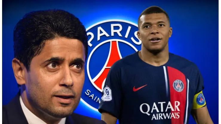 Nasser Al-Khelaifi y Kylian Mbappé.