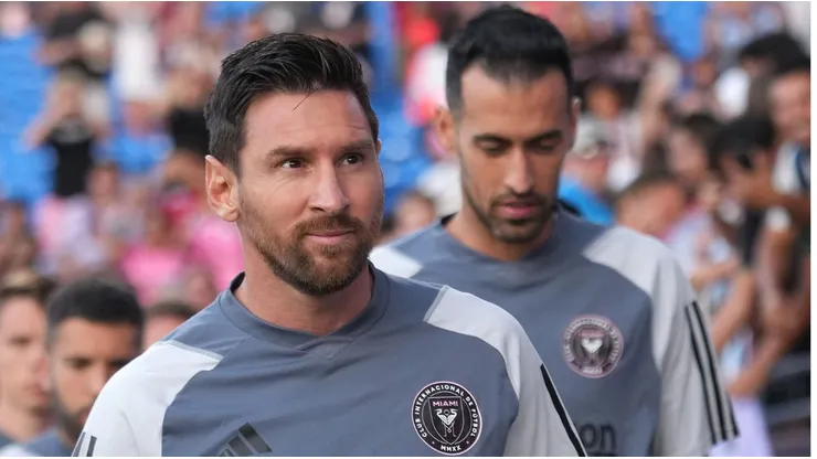 Messi y Busquets