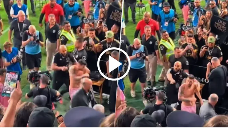 A Lionel Messi le lanzaron un proyectil desde la tribuna post LAFC vs. Inter Miami.
