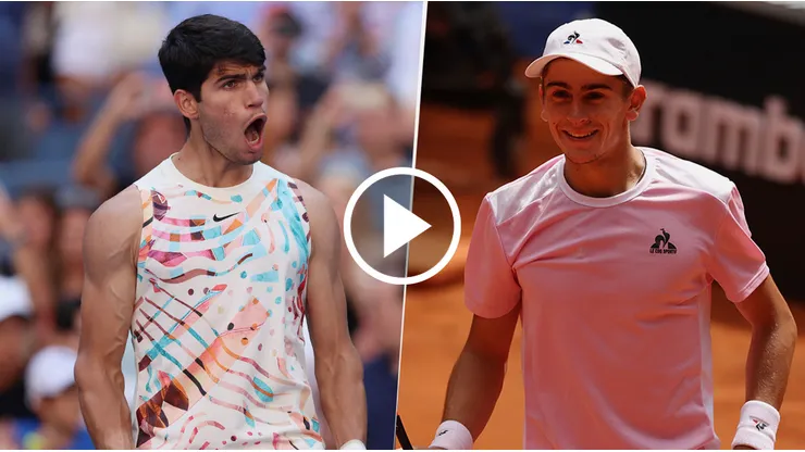 Carlos Alcaraz vs. Matteo Arnoldi por el US Open.