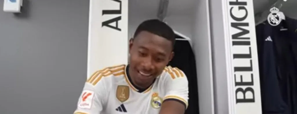 La imagen en la que se pudo ver el error en el vestuario del Santiago Bernabéu.