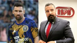 Lionel Messi y Álvaro Morales.