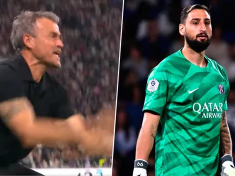 La bronca de Luis Enrique con Donnarumma