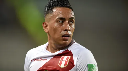 LIMA, PERU – NOVEMBER 11: Christian Cueva of Peru looks on during a match between Peru and Bolivia as part of FIFA World Cup Qatar 2022 Qualifiers at Estadio Nacional de Lima on November 11, 2021 in Lima, Peru. (Photo by Ernesto Benavides – Pool/Getty Images)