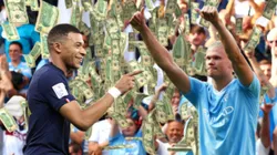 El Manchester City quiere blindar a Erling Haaland por temor que el Real Madrid se canse de Kylian Mbappé y vaya por el noruego. Getty Images.