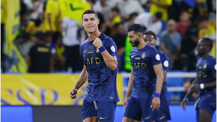 Cristiano Ronaldo festeja por el triunfo de Al Nassr.