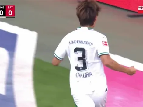 (VIDEO) Itakura sorprendió y el Borussia Monchengladbach puso el 1-0 vs. Bayern Munich