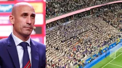 Luis Rubiales y Santiago Bernabéu.