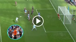 Aké y un polémico gol de cabeza.