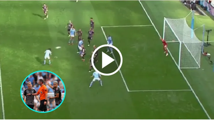 Aké y un polémico gol de cabeza.