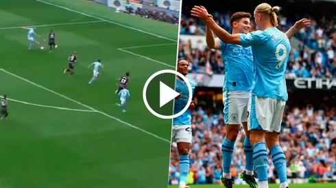 Tomá y hacelo: pase de Haaland y gol de Julián Álvarez