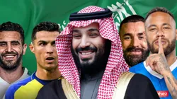 Mohamed Bin Salman y algunos de los principales fichajes de Arabia.