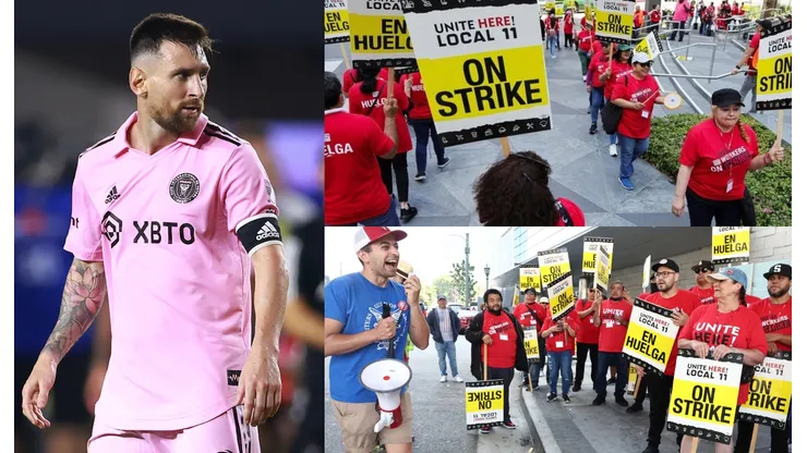 Lionel Messi y huelgas en Los Ángeles.