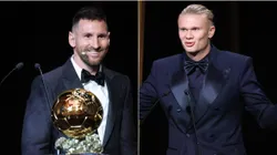 Lionel Messi y Erling Haaland en el Balón de Oro 2023.