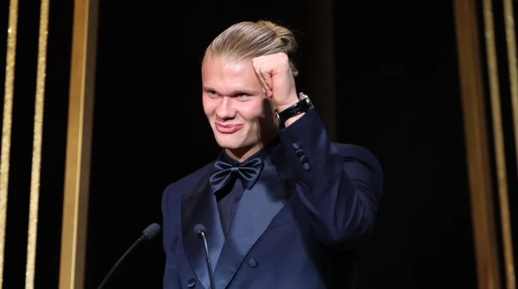 Haaland ganó el Trofeo Gerd Müller al mejor goleador del año. (Foto: Getty Images)