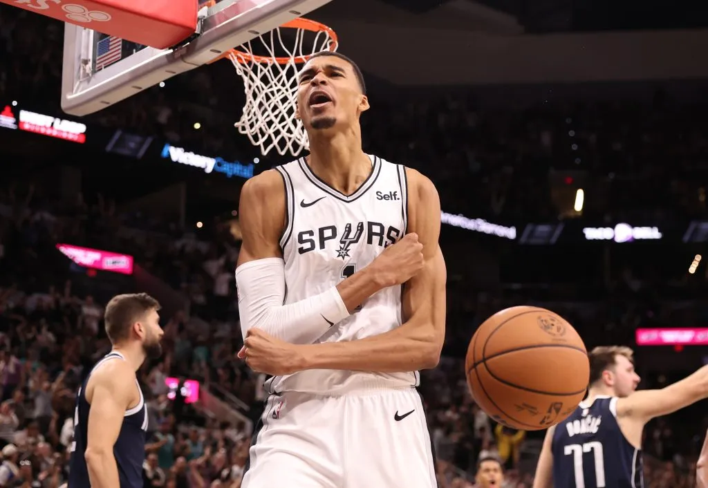 Victor Wembanyama es la figura de los Spurs (Getty Images).