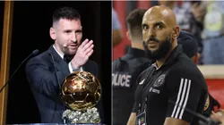 Lionel Messi y Yassine Cheuko.