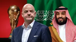 Gianni Infantino y Mohamed Bin Salman.
