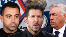 Xavi, Diego Simeone y Carlo Ancelotti.