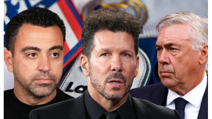 Xavi, Diego Simeone y Carlo Ancelotti.