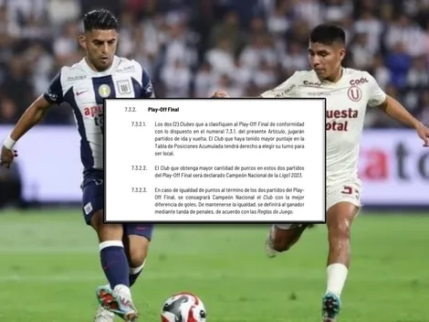 ¿Cómo se define al campeón nacional si hay empate en la final entre Alianza Lima y Universitario?