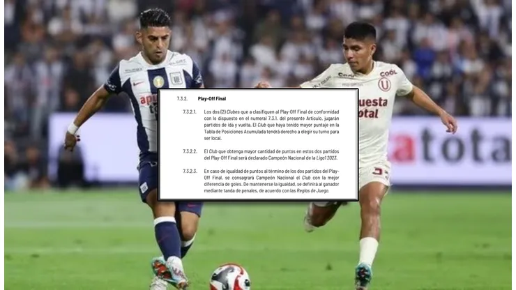 ¿Cómo se definen las finales entre Alianza Lima vs. Universitario en caso de empate?