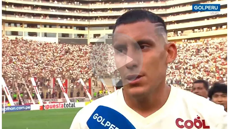 Alex Valera revela sus emociones al Lograr su primer título con Universitario de Deportes.