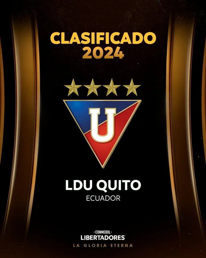 CONMEBOL anunció oficialmente la clasificación de Liga de Quito a la Copa Libertadores. Foto: CONMEBOL Libertadores.