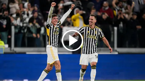 Andrea Cambiaso, el héroe con las manos en alto para Juventus.