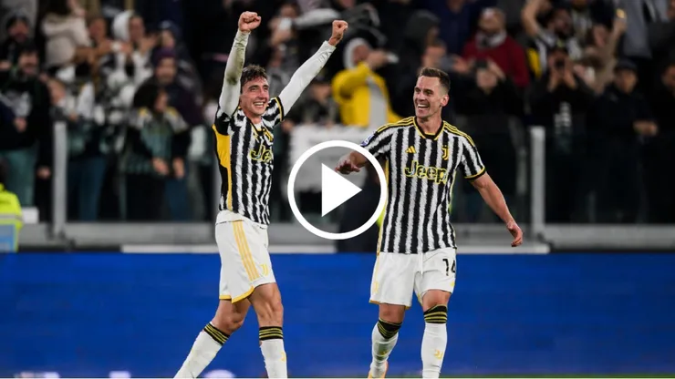 Andrea Cambiaso, el héroe con las manos en alto para Juventus.
