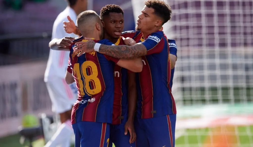 Gol de Ansu Fati al Real Madrid en el Camp Nou: Getty Images
