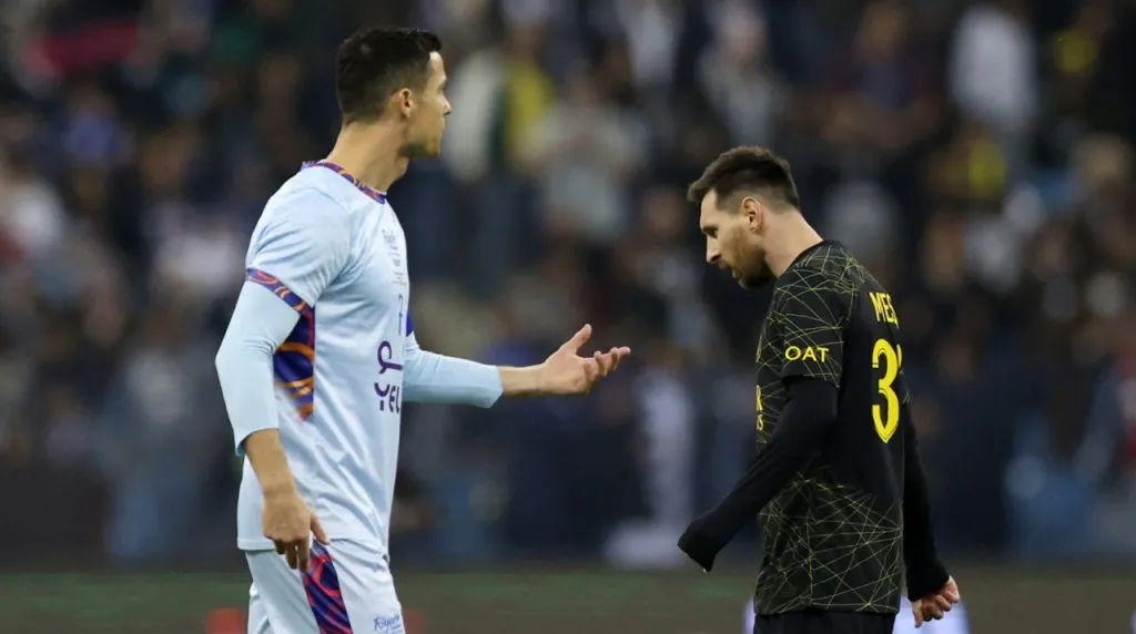 Cristiano y Messi se enfrentaron por última vez en el amistoso Al-Nassr vs. PSG del 25 de julio de 2023.