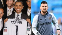 Barack Obama y Lionel Messi.