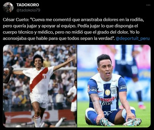 César Cueto habló sobre Christian Cueva. (Foto: Twitter).