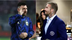 Lionel Messi y David Beckham.