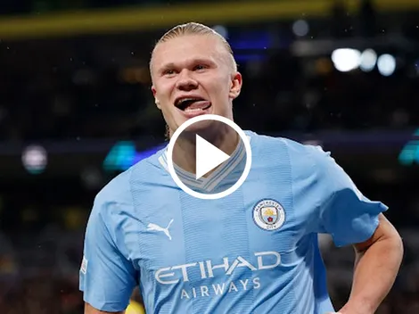 Erling Haaland convirtió su primer gol en la Champions y rompió su racha negativa