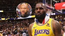 Darvin Ham y LeBron James.