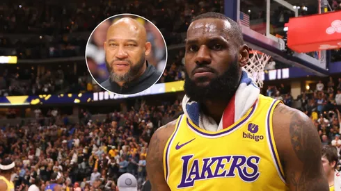 Darvin Ham y LeBron James.